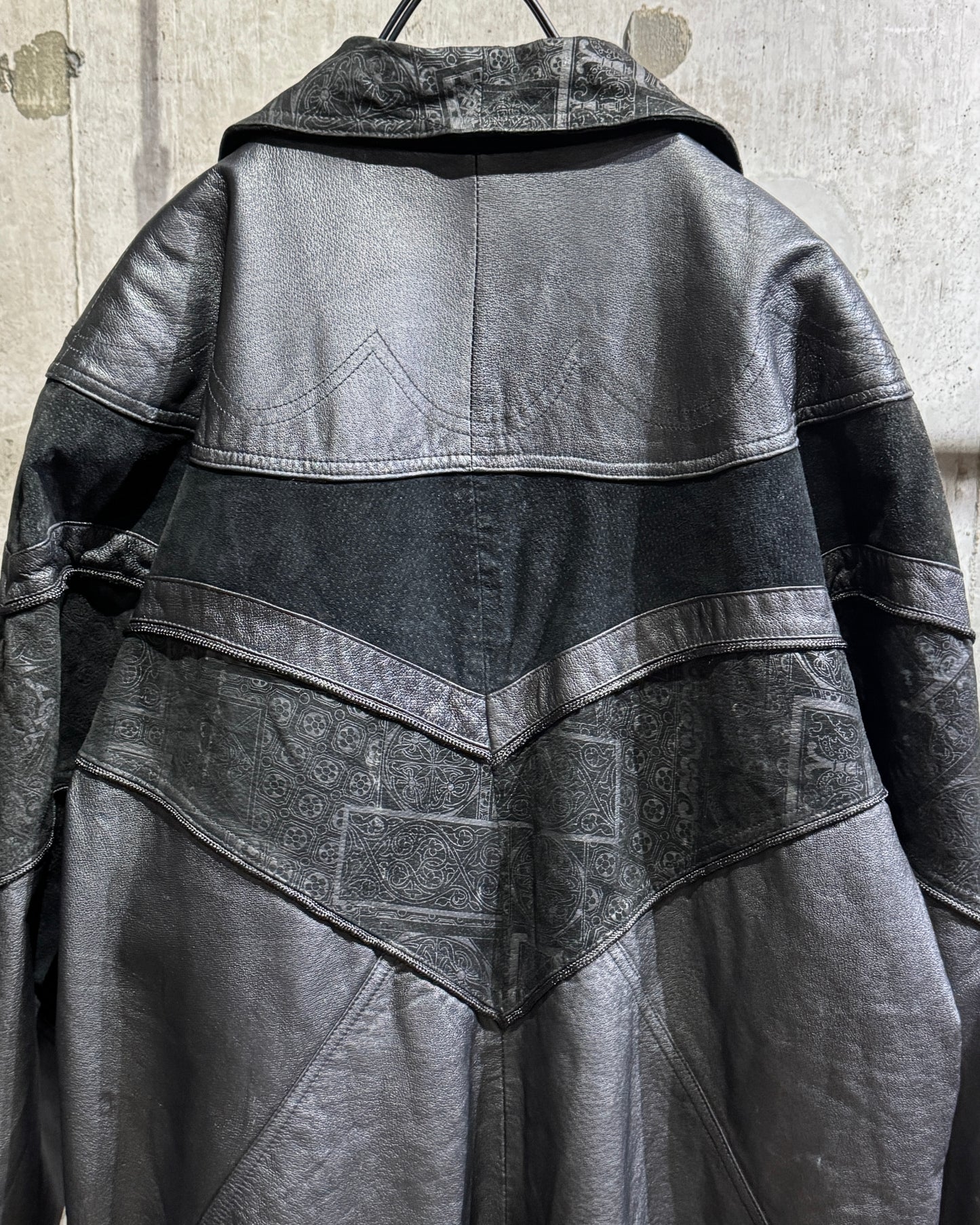 Vintage OUTBROOK Leather Long Coat