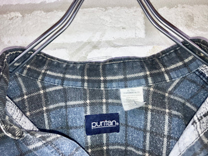 "puritan" Old Printed Check Shirt