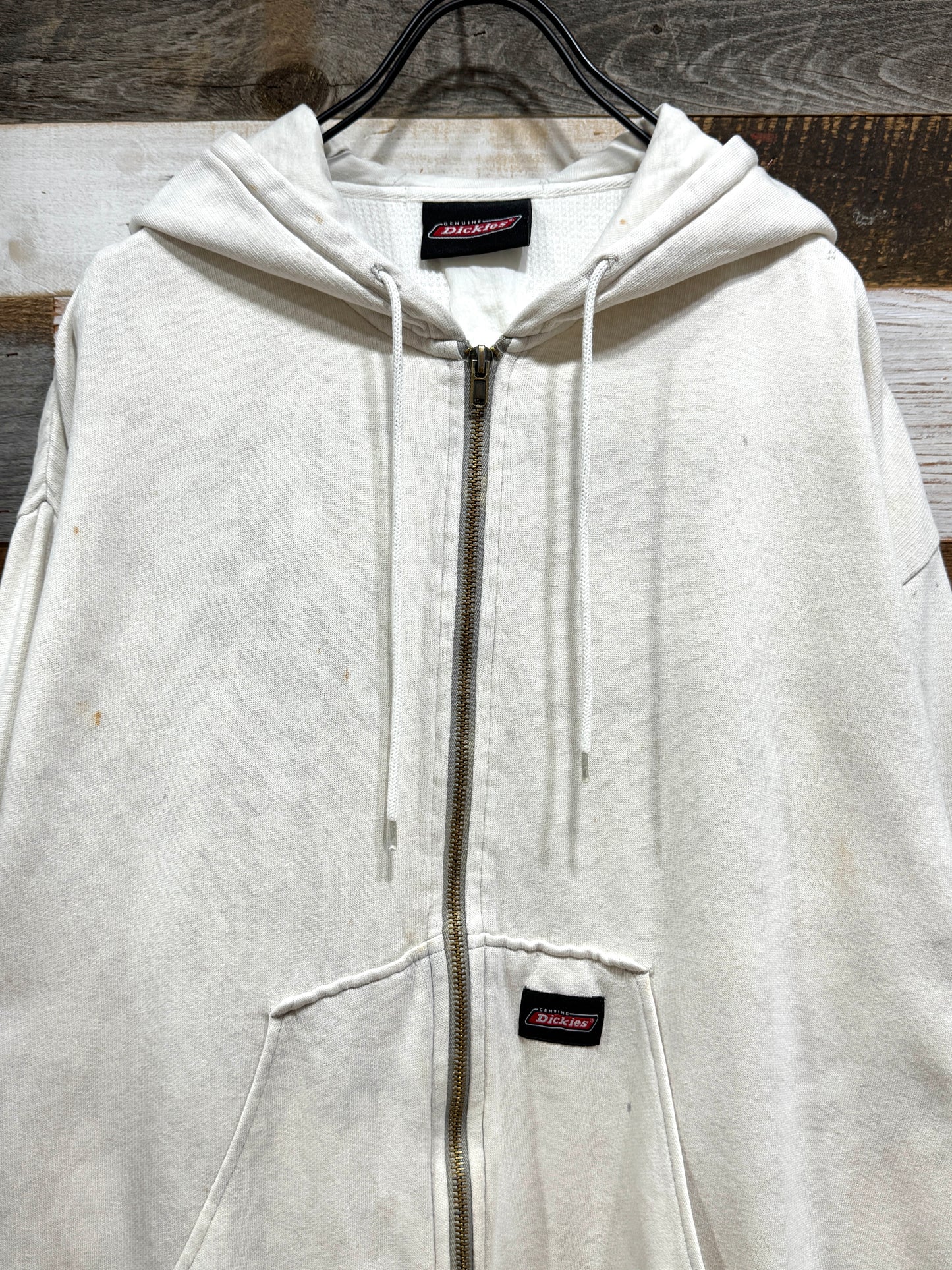 Dickies Dirty White Thermal Lined Zip-up Hoodie