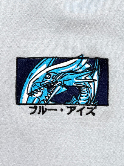 Blue-Eyes White Dragon Embroidered Hoodie
