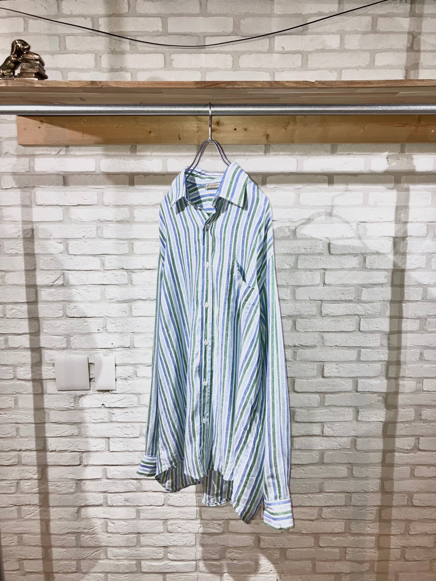 Old Oversized Stripe Linen Shirt