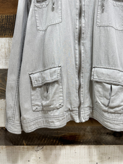 00s Light Weight Linen Multi Pocket Jacket