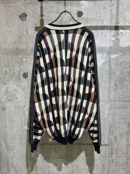 Old St. Croix Geometric Pattern Cardigan