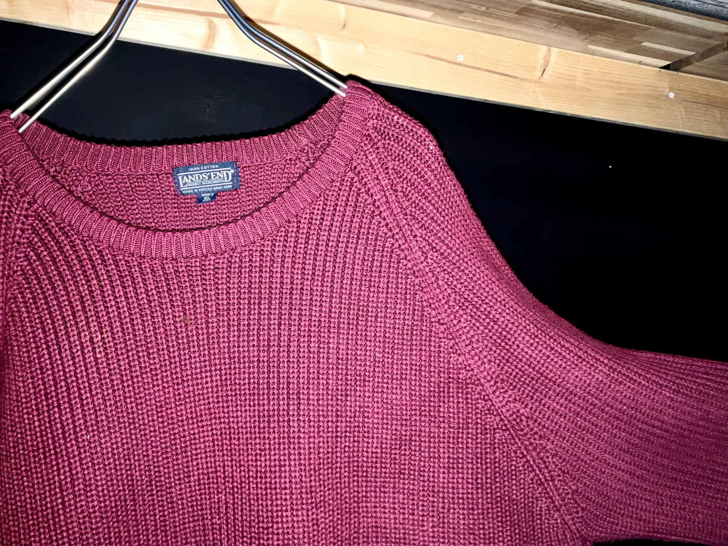 "LANDS'END" Vintage Cotton Knit