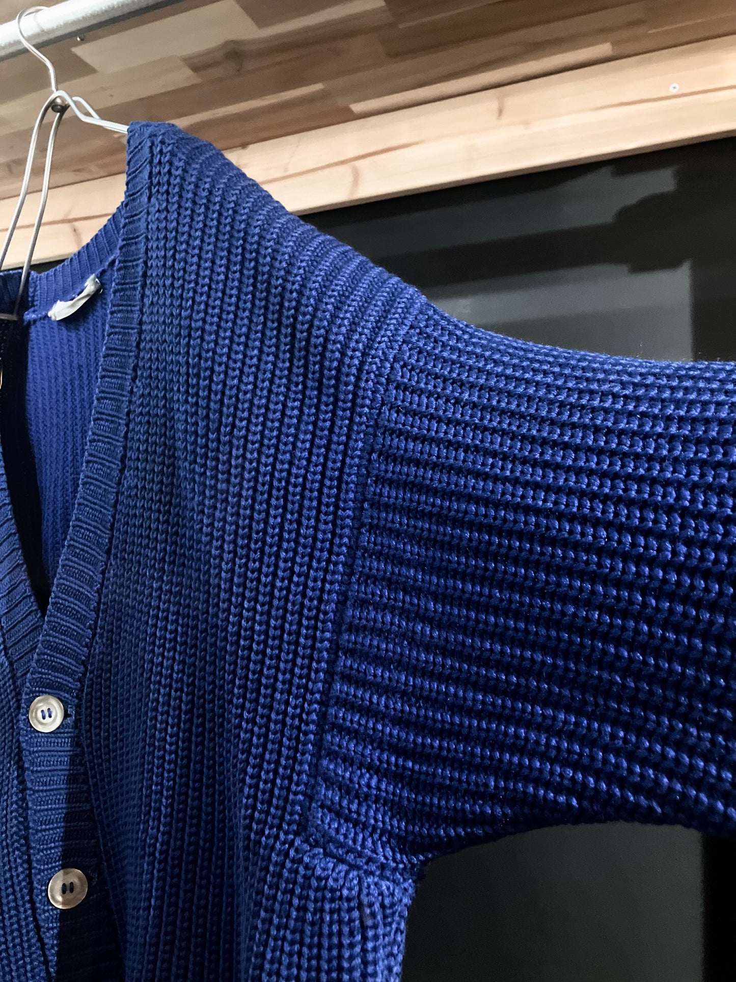 Vintage Design Wool Knit Cardigan