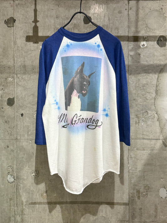 My Grandog Raglan 3/4  sleeve Tee