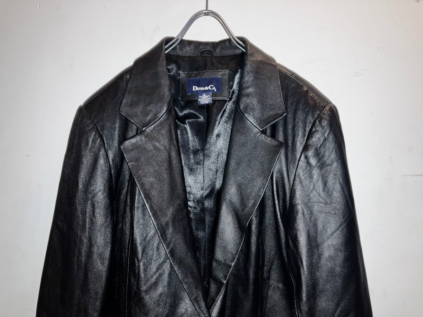 "DENIM&Co" Old Leather Tailored JKT