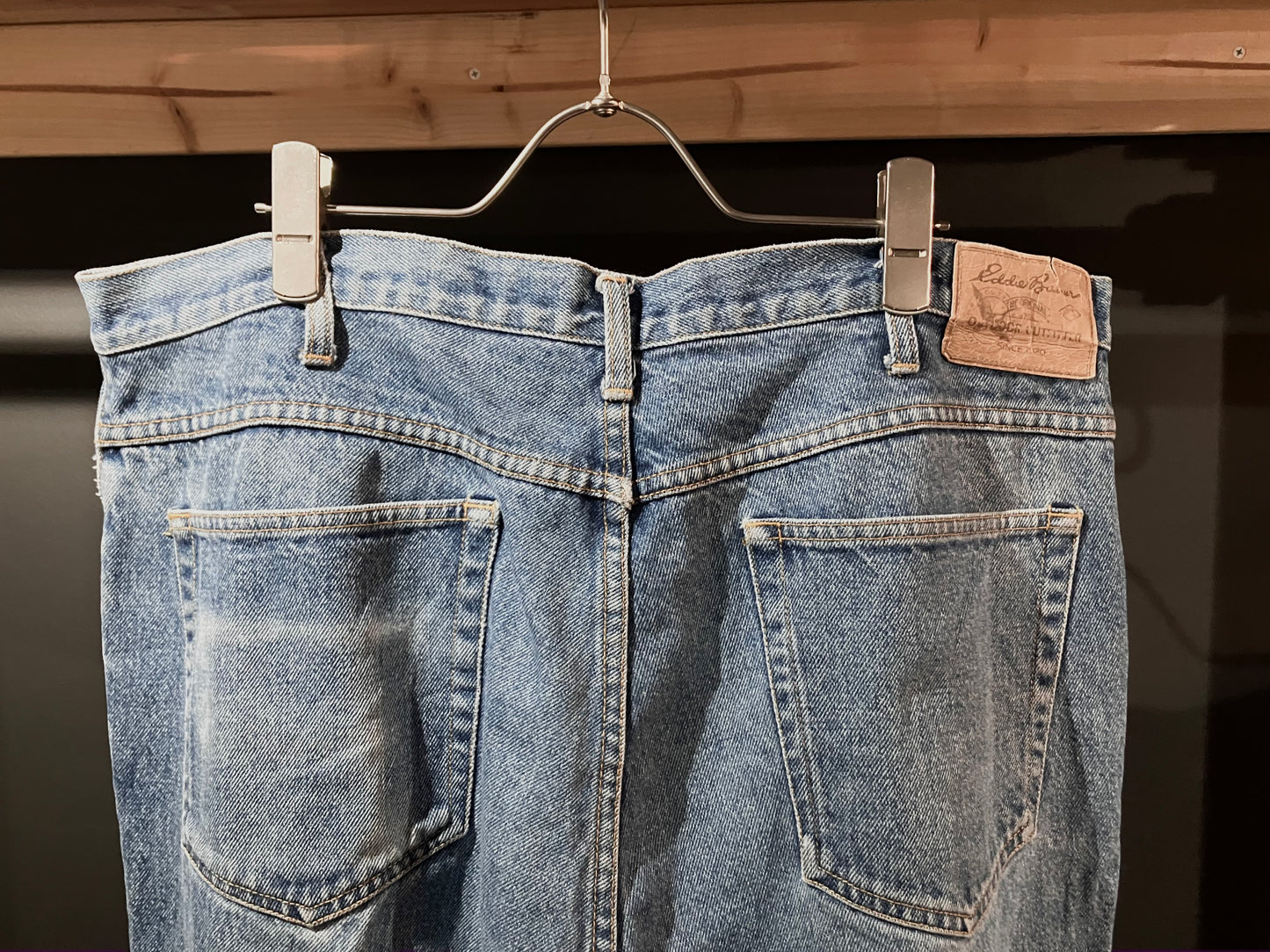 "Eddie Bauer" Old Wide Denim Pants