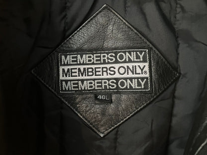 "MEMBERS ONLY" Old Design Leather JKT