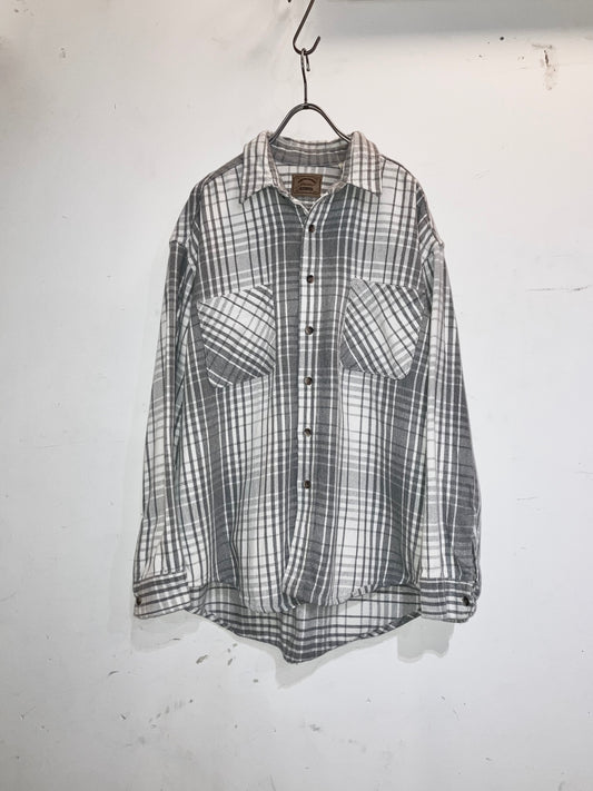 "ST JOHN'S BAY" Old Heavy Flannel Check Shirt