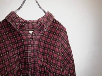 "Eddie Bauer" 00s Couduroy Check Shirt