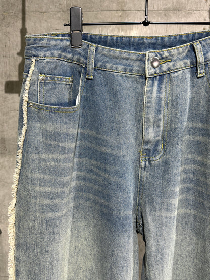 Side Fringe Denim Pants