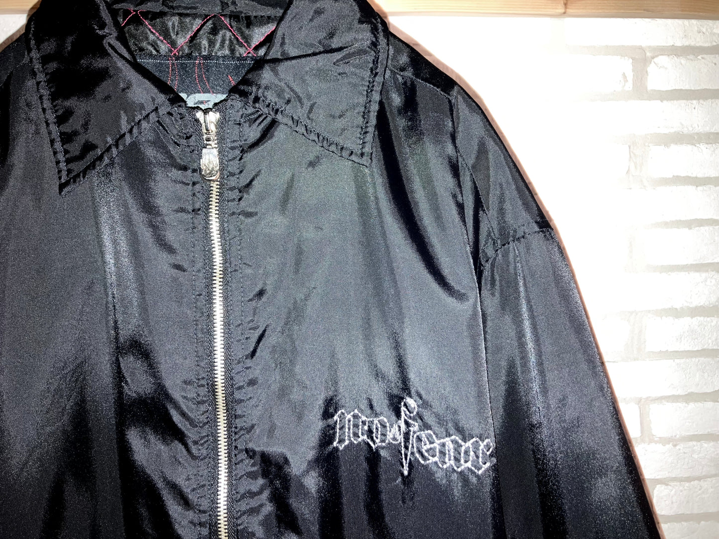 "NO FIAR" 00s Design Nylon JKT "Fire Pattern!!!"