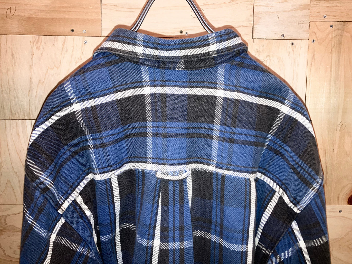 "Eddie Bauer" Old Heavy Flannel Check Shirt