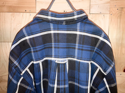 "Eddie Bauer" Old Heavy Flannel Check Shirt