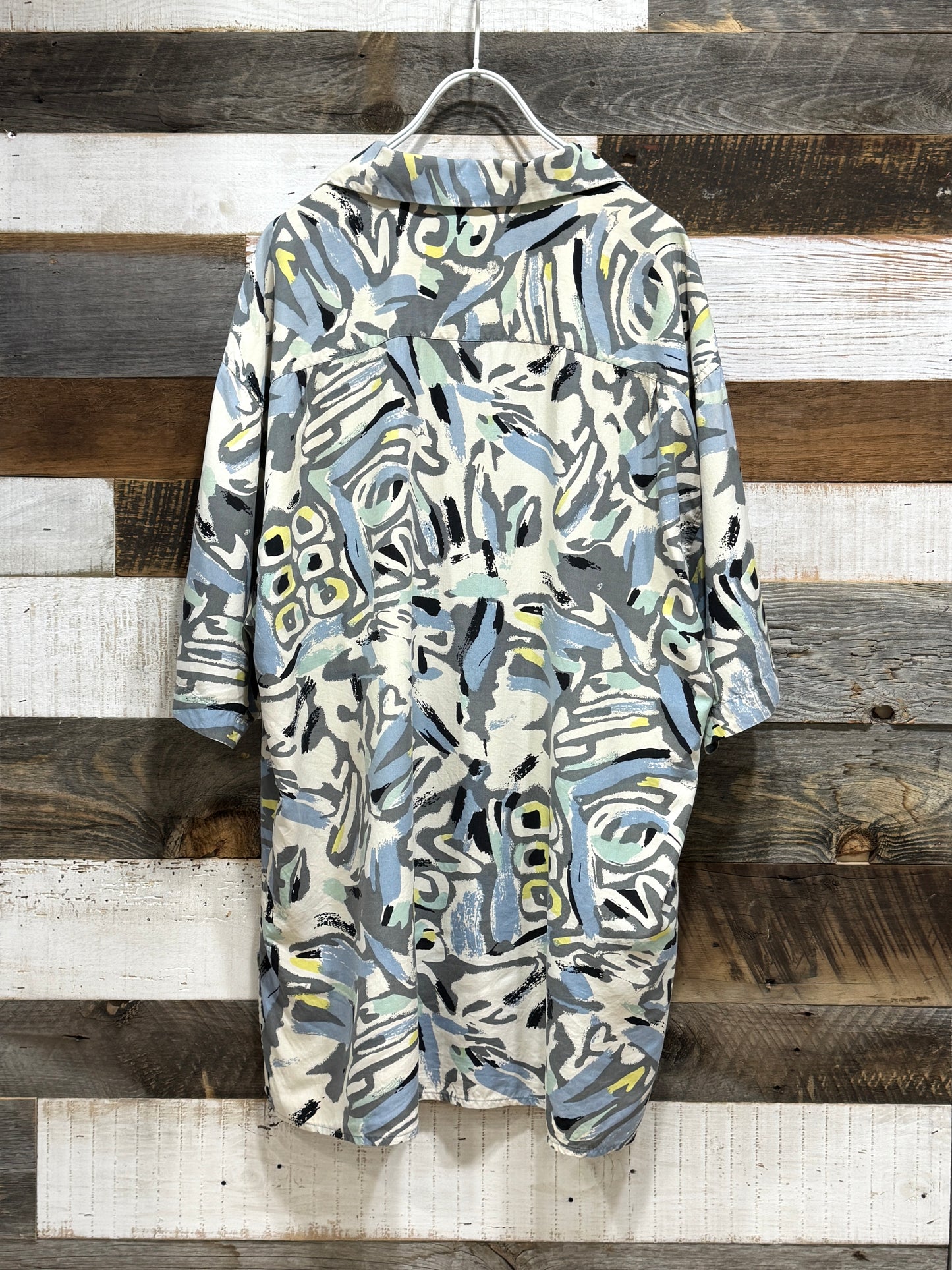 Silk Abstract Pattern SS Shirt