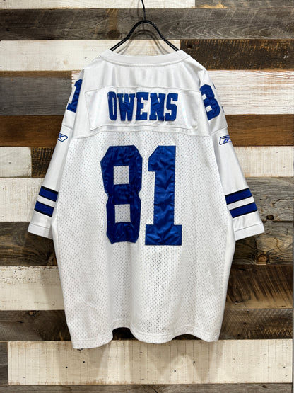 Reebok NFL Dallas Cowboys Terrell Owens Game  Shirt