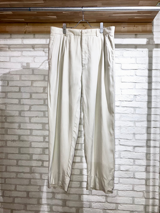 Old Nice Color Silk Wide Slacks
