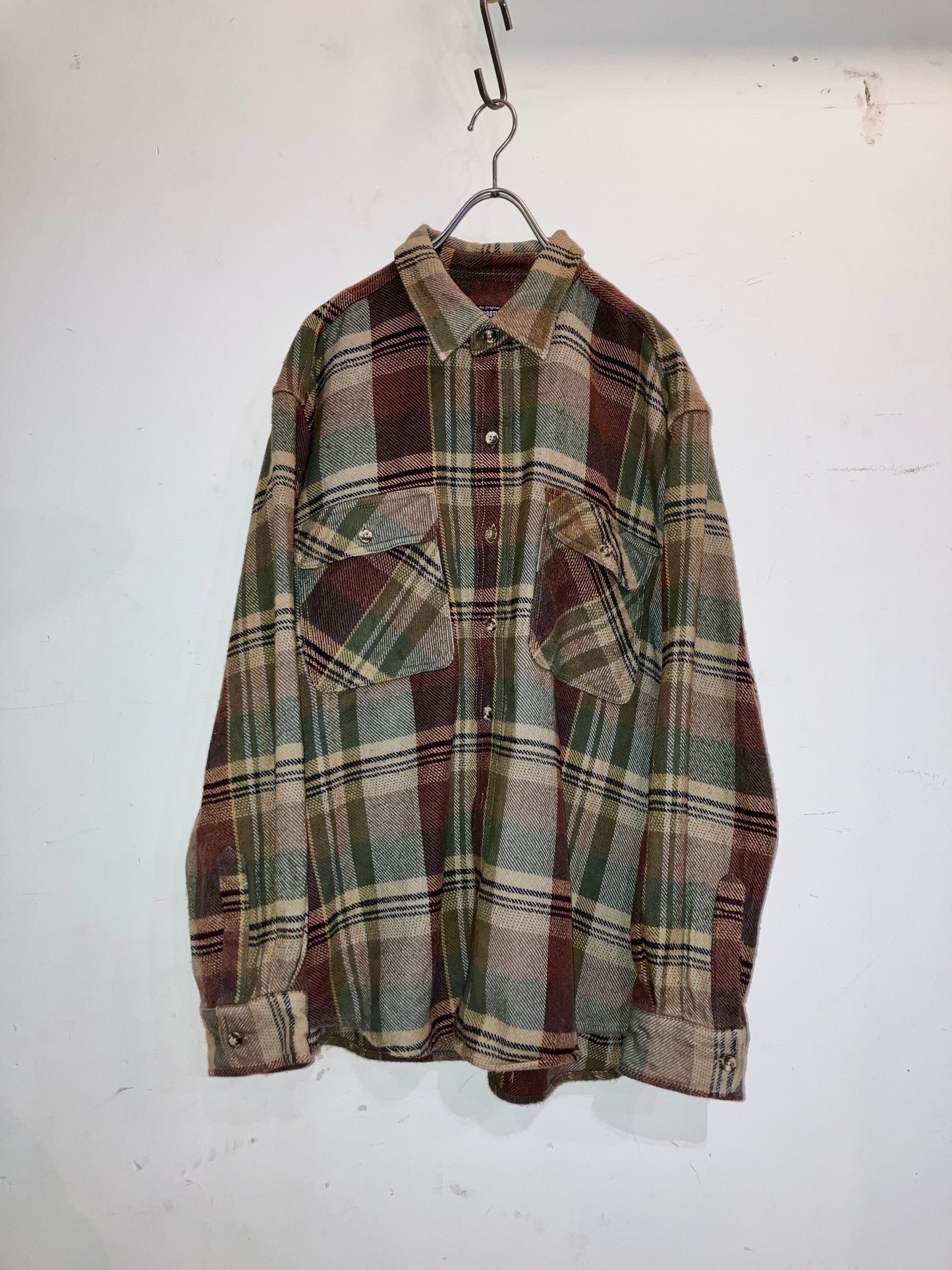 "FIVE BORTHER" 00s Heavy Flannel Check Shirt