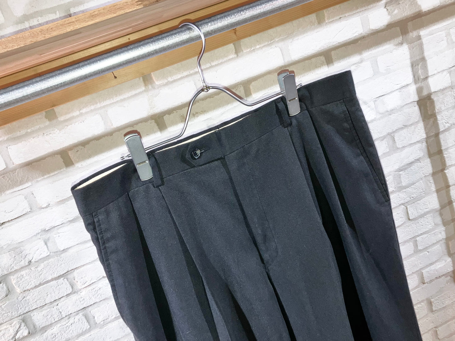 00s Viscose&Poly Wide Slacks