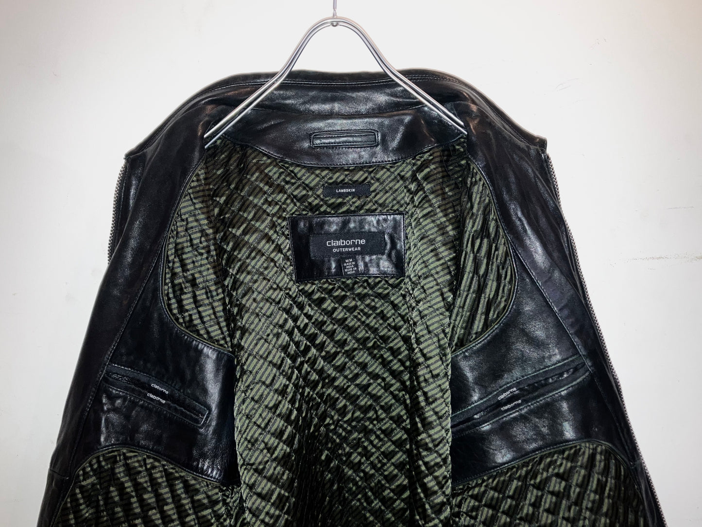 "claiborne" 00s Lamb Leather JKT
