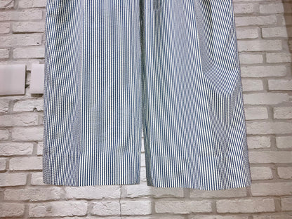00s Seersucker Stripe Wide Slacks