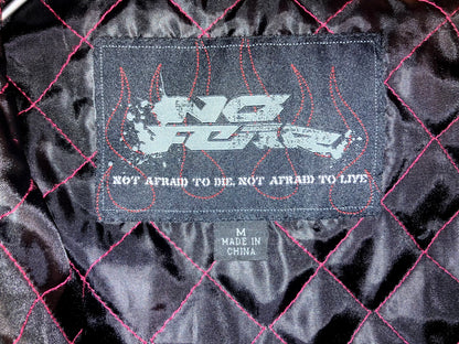 "NO FIAR" 00s Design Nylon JKT "Fire Pattern!!!"