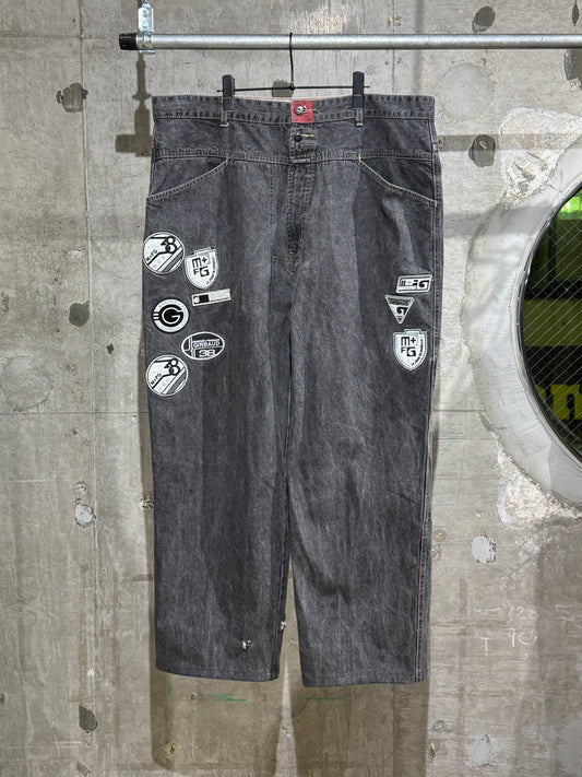 Marithe Francois Girbaud Patch Design Denim Pants