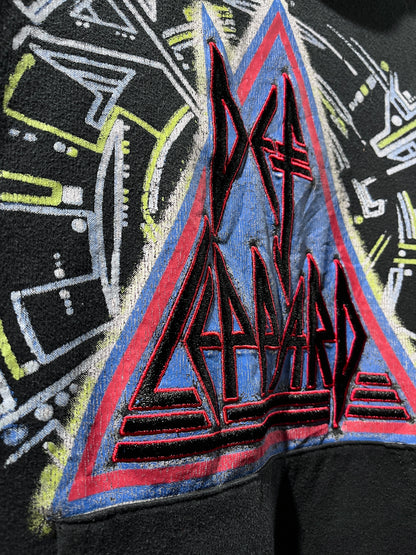 Def Leppard embroidery big silhouette hoodie