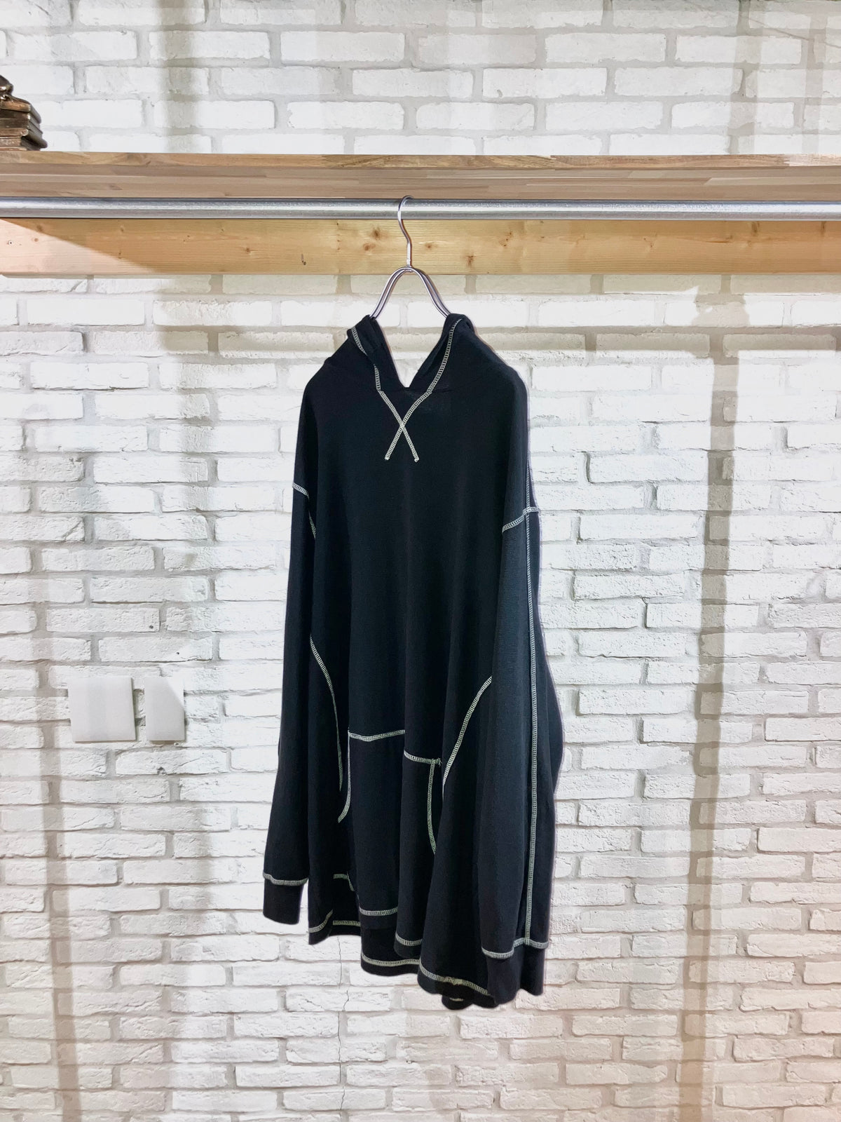 "KING SIZE" 00s Oversized Design Themal Hoodie