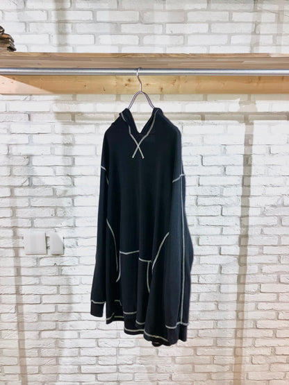"KING SIZE" 00s Oversized Design Themal Hoodie