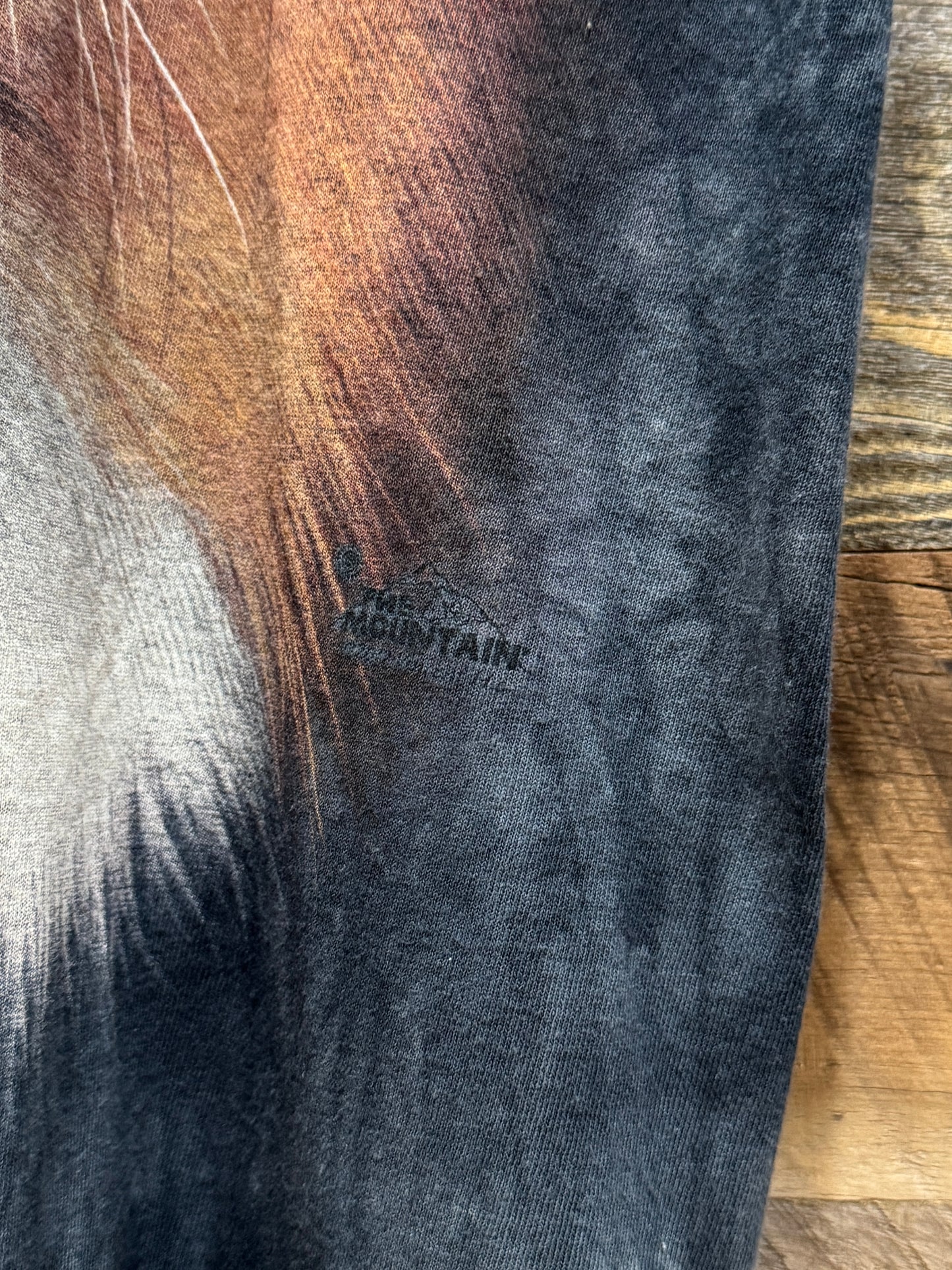 The Mountain Tie-Dye Dog Face Tee (Australian Shepherd)