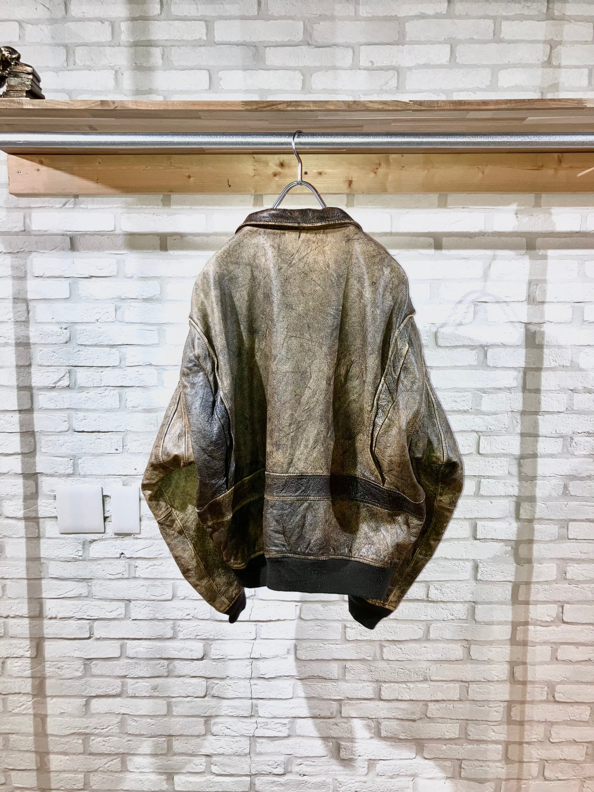"AVIREX" Old Oversized Leather G-1 JKT