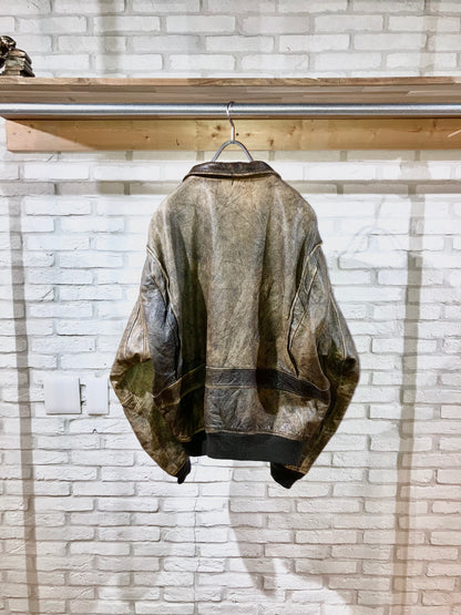 "AVIREX" Old Oversized Leather G-1 JKT