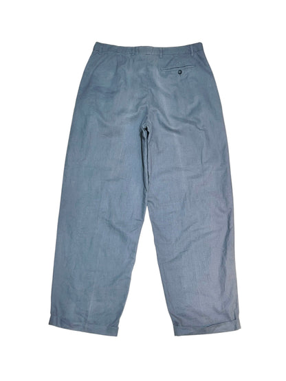 Old Linen mix Loose Wide Trousers