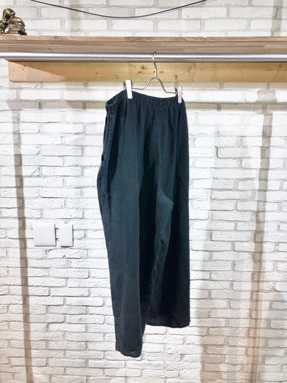 "FLAX" Old Wide Linen EZ Pants