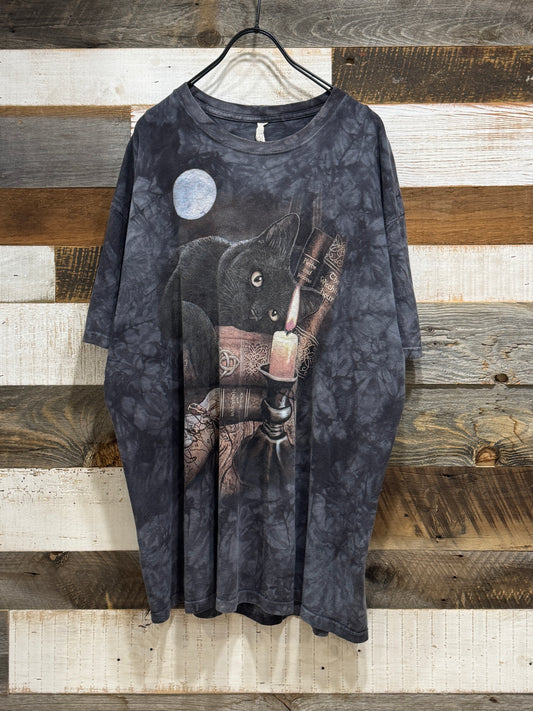 The Mountain Black Cat Tie-Dye Tee