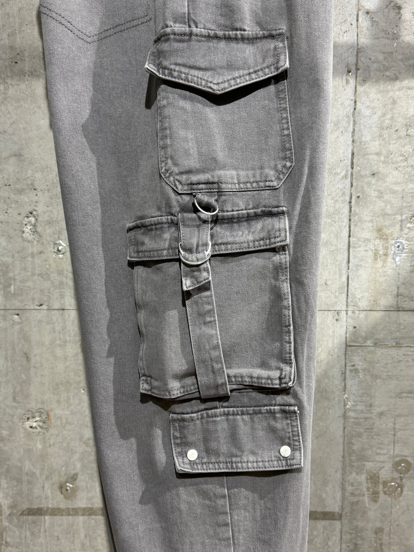 Grey 11 Pocket Cargos