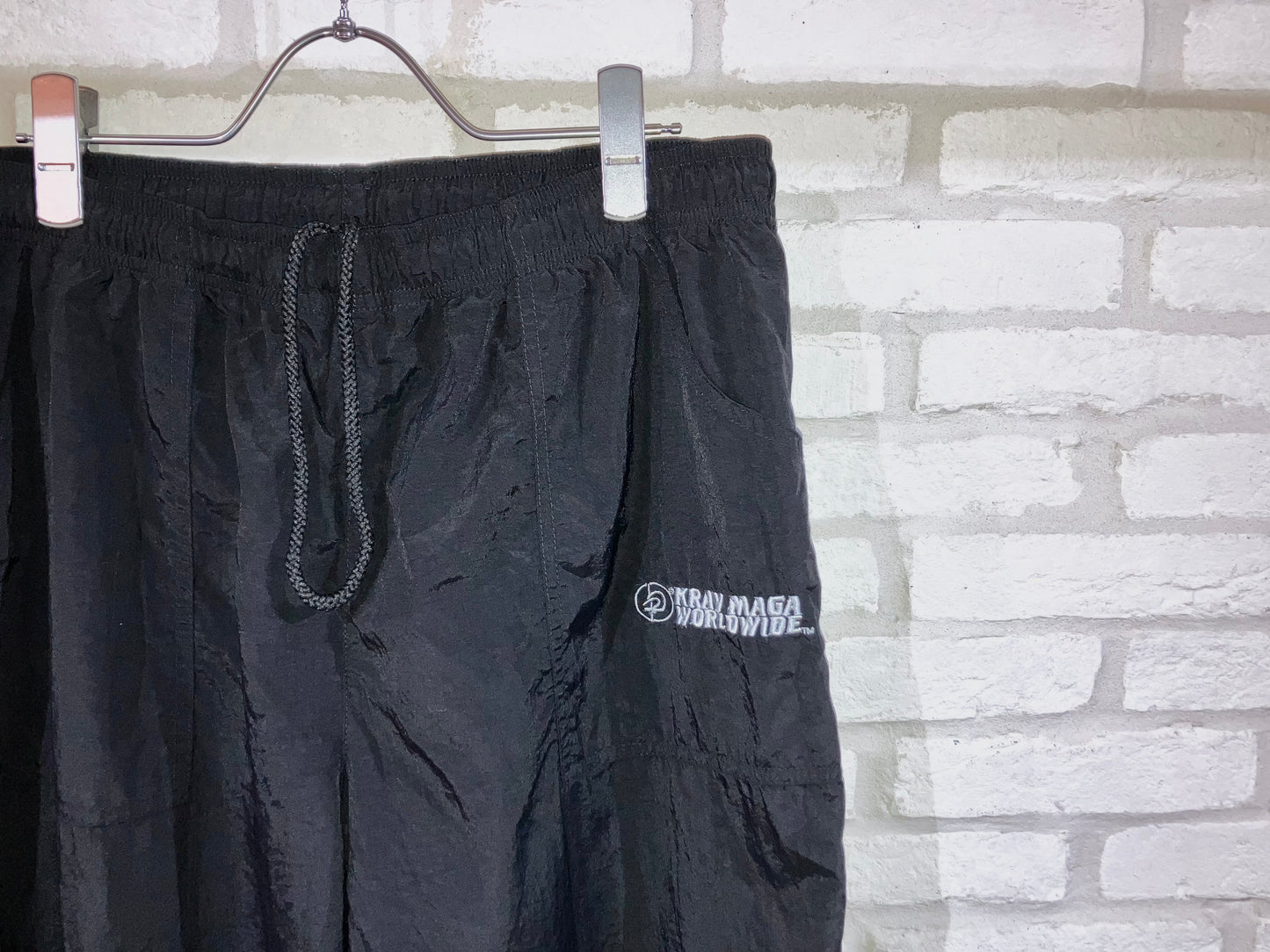 Old Printed Nylon Wide Pants