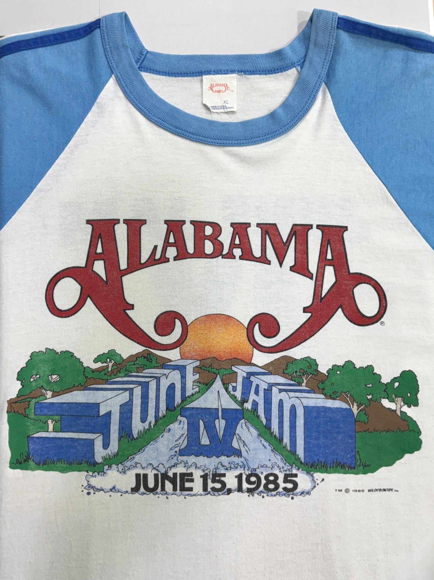 80s Vintage Alabama June Jam IV 1985 Concert Tee