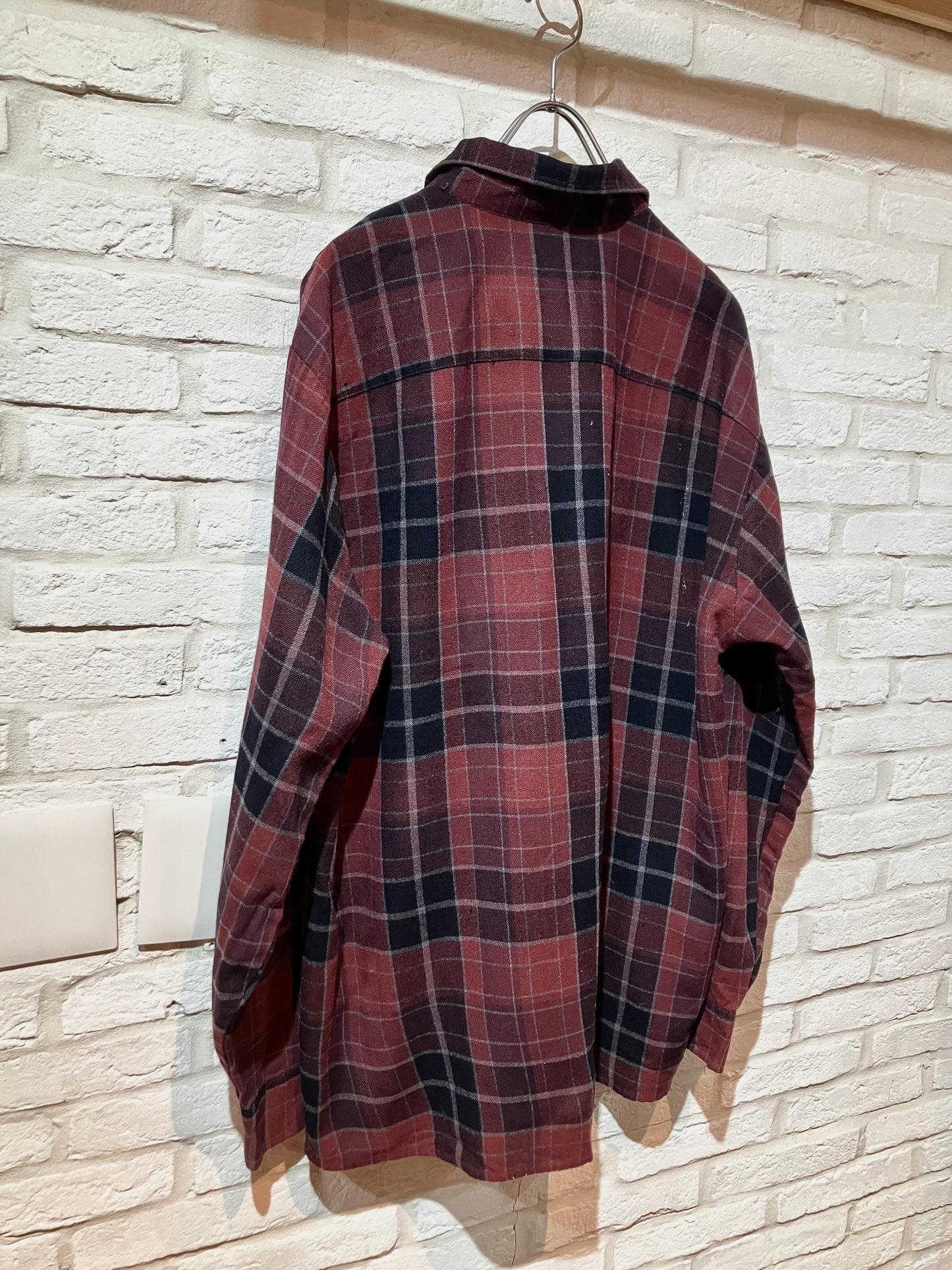 Old Acrylic Check Shirt