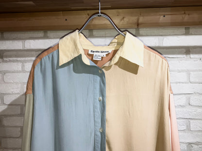 Old Crazy Pattern Silk Shirt
