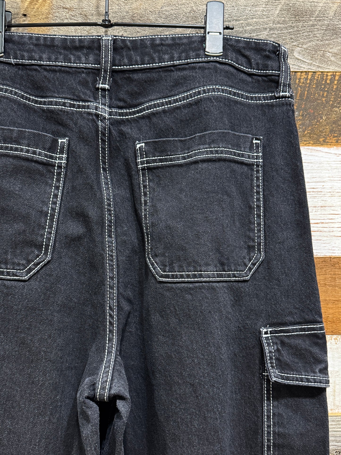 10s Wide Denim Cargo Pants