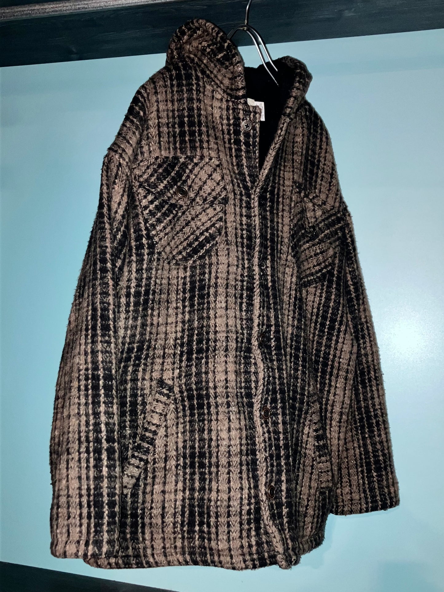 Old Check Hoodie Shirt JKT