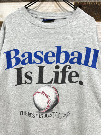 90s Big Ball Sports Baseball Is Life. Tee