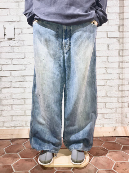 "MARITHE + FRANCOIS GIRBAUD" Old Design Wide Denim Pants