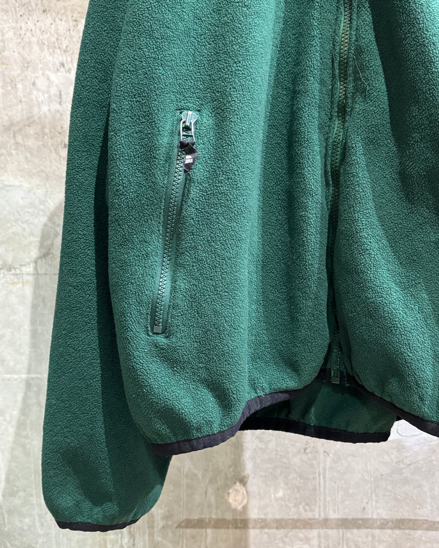 Old Adidas Forest Green Fleece Jacket