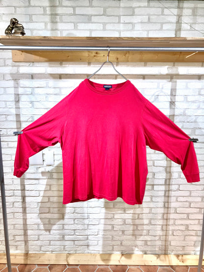 "LANDS'END" Old Oversized LS Tee