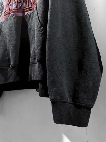Def Leppard embroidery big silhouette hoodie