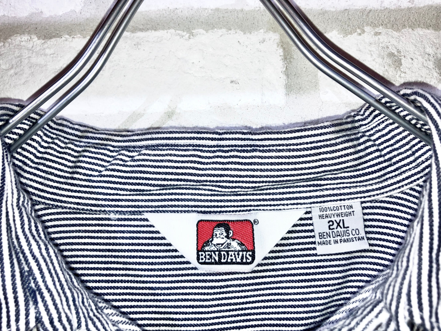 "BEN DAVIS" 10s Oversized Hickory Work Shirt